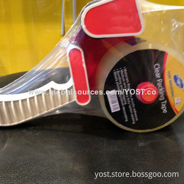 Water based BOPP carton sealing tape best glue with metal long dispenser